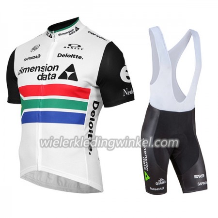 Set Fietsshirt + Korte Koersbroek 2017 Dimension Data Zuid-Afrikaans kampioenschap